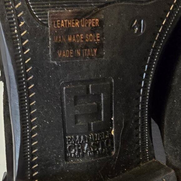 Emmanuel Crasto Black Suede Leather Ankle Boots Classic Chelsea Style Pull On - Picture 8 of 9